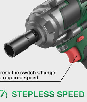 YEARTOP 2800 Nm Brushless Elektrische Slagschroevendraaier - Krachtig Gereedschap voor Makita 18V Batterijen