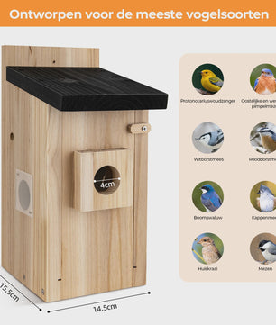 Slim Vogelhuisje met Camera: Slimme Nestkast met Bewegingsdetectie & App