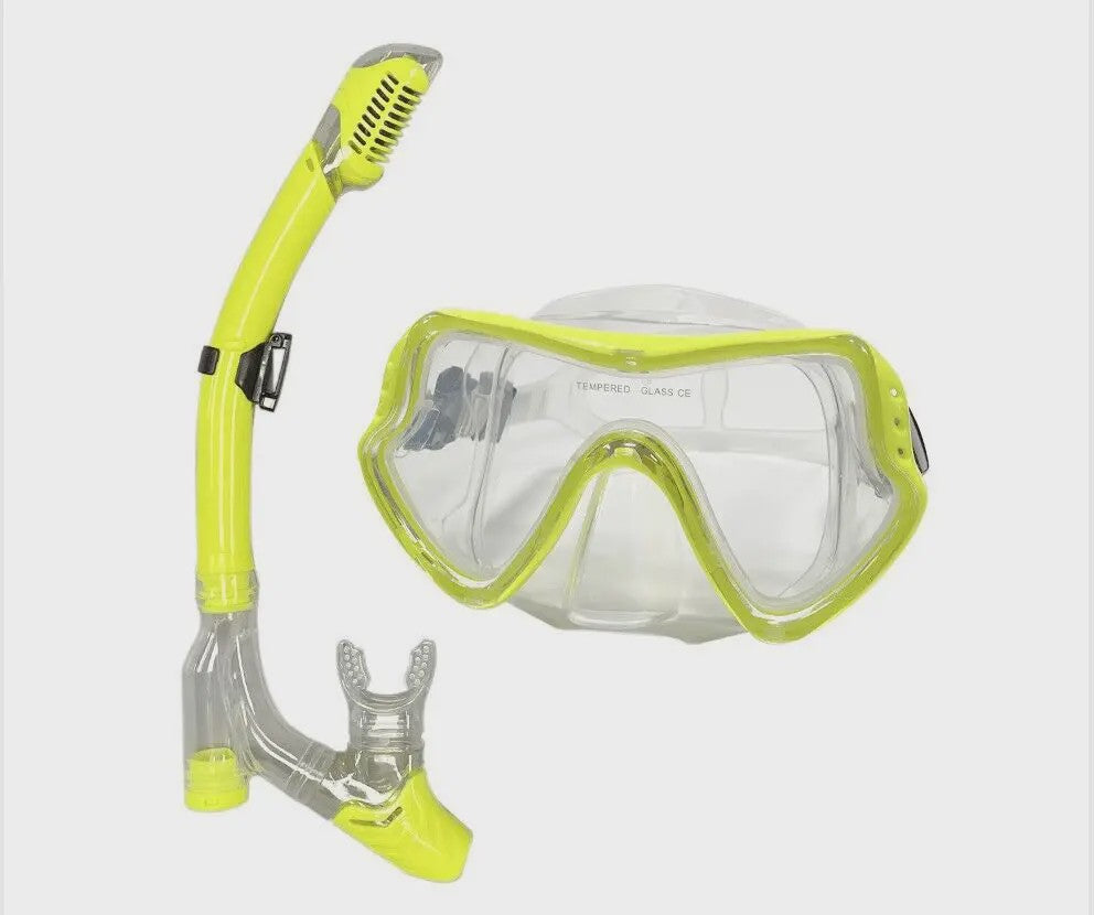 Professionele Duikset: Duikbril met Snorkel voor Zwemmen en Duiken