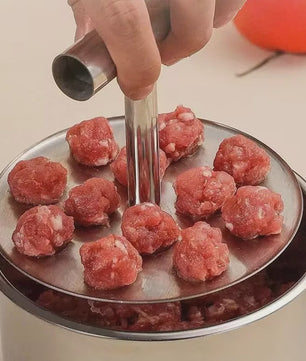 RVS Gehaktbal Maker - Handmatige Pers voor Perfecte Gehaktballen
