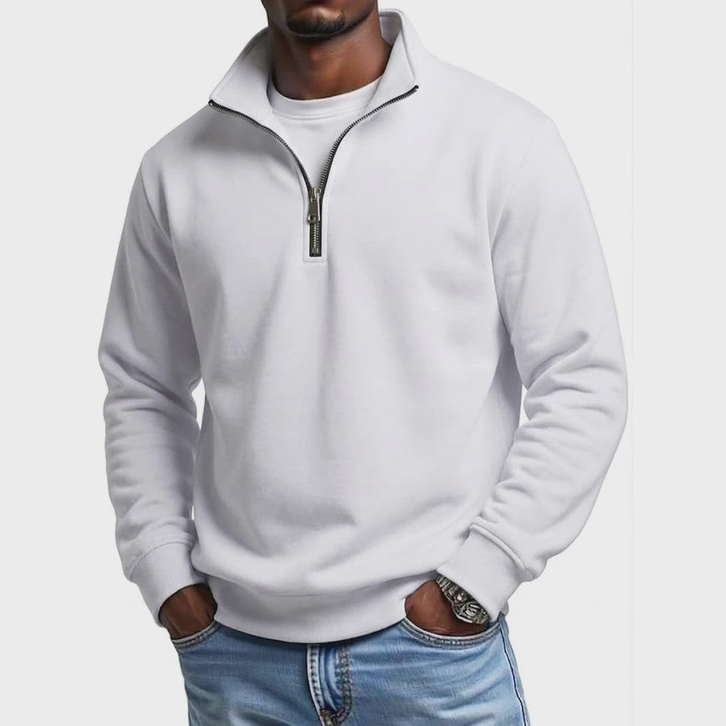 Heren Quarter Zip Pullover Hoodie - Comfortabele Outdoor Sweatshirt voor Heren