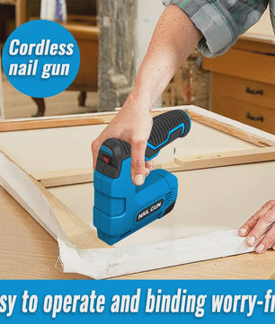 Draadloos Elektrisch Nietpistool - 2-in-1 Oplaadbaar voor Meubelstoffering, Houtbewerking & DIY