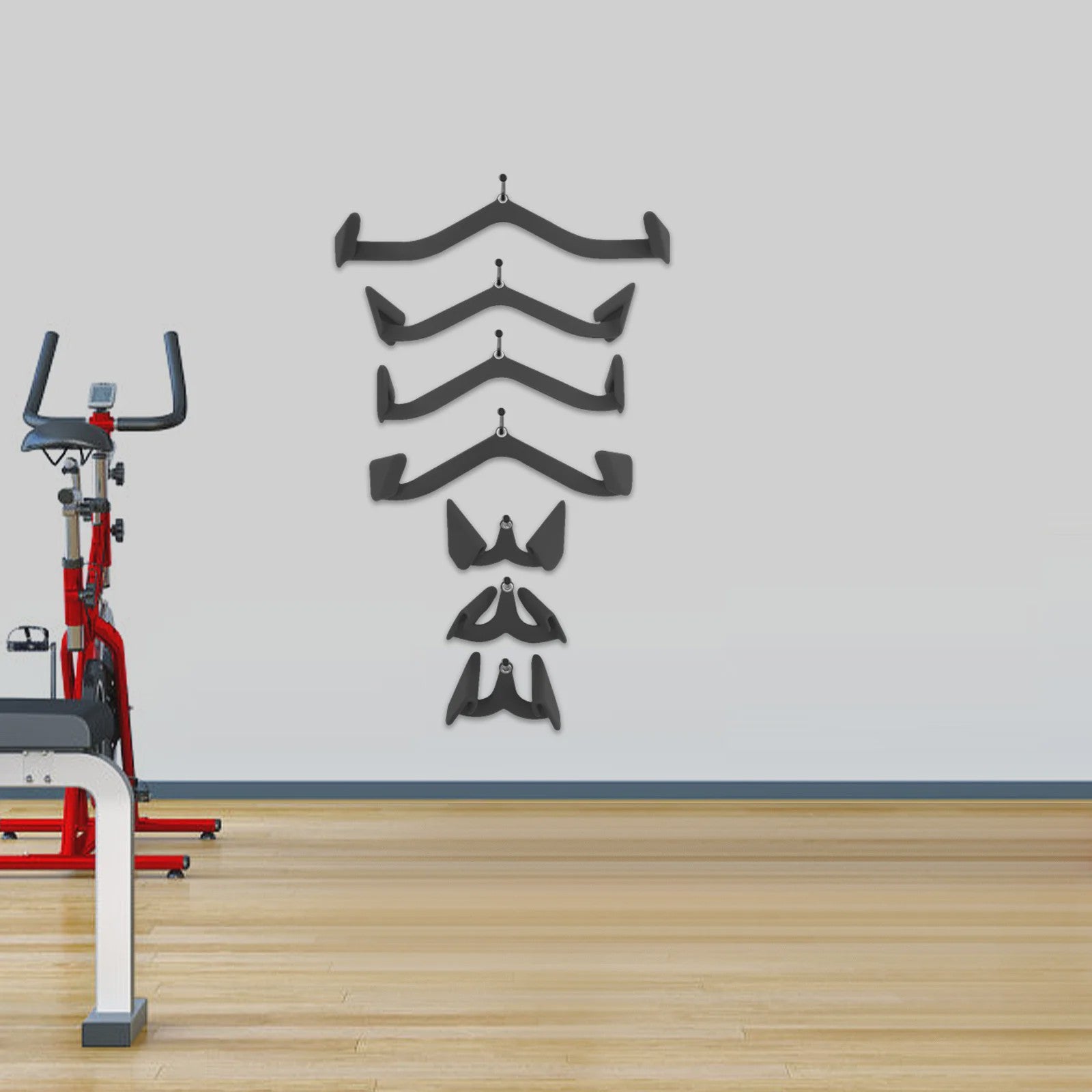 7-delige Set Trainingsstangen voor Krachttraining - Heavy Duty 300kg Belastbaar