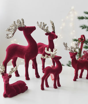 Kerstdecoratie: Pluche Herten Ornament voor Kerstboom of Bureau