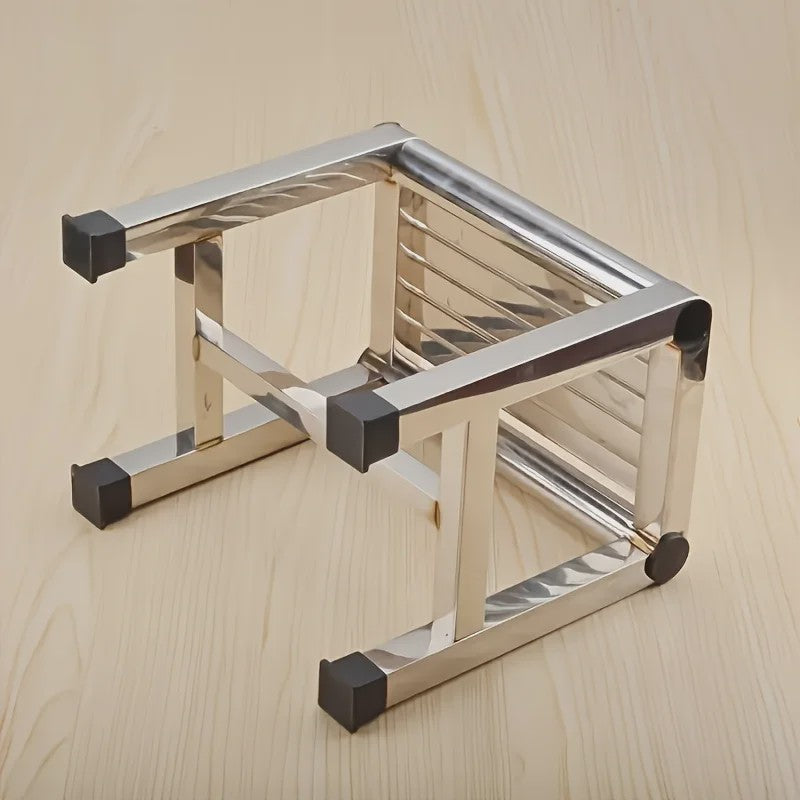 Multifunctioneel RVS Krukje - Stevig & Duurzaam voor Woonkamer, Badkamer, Keuken