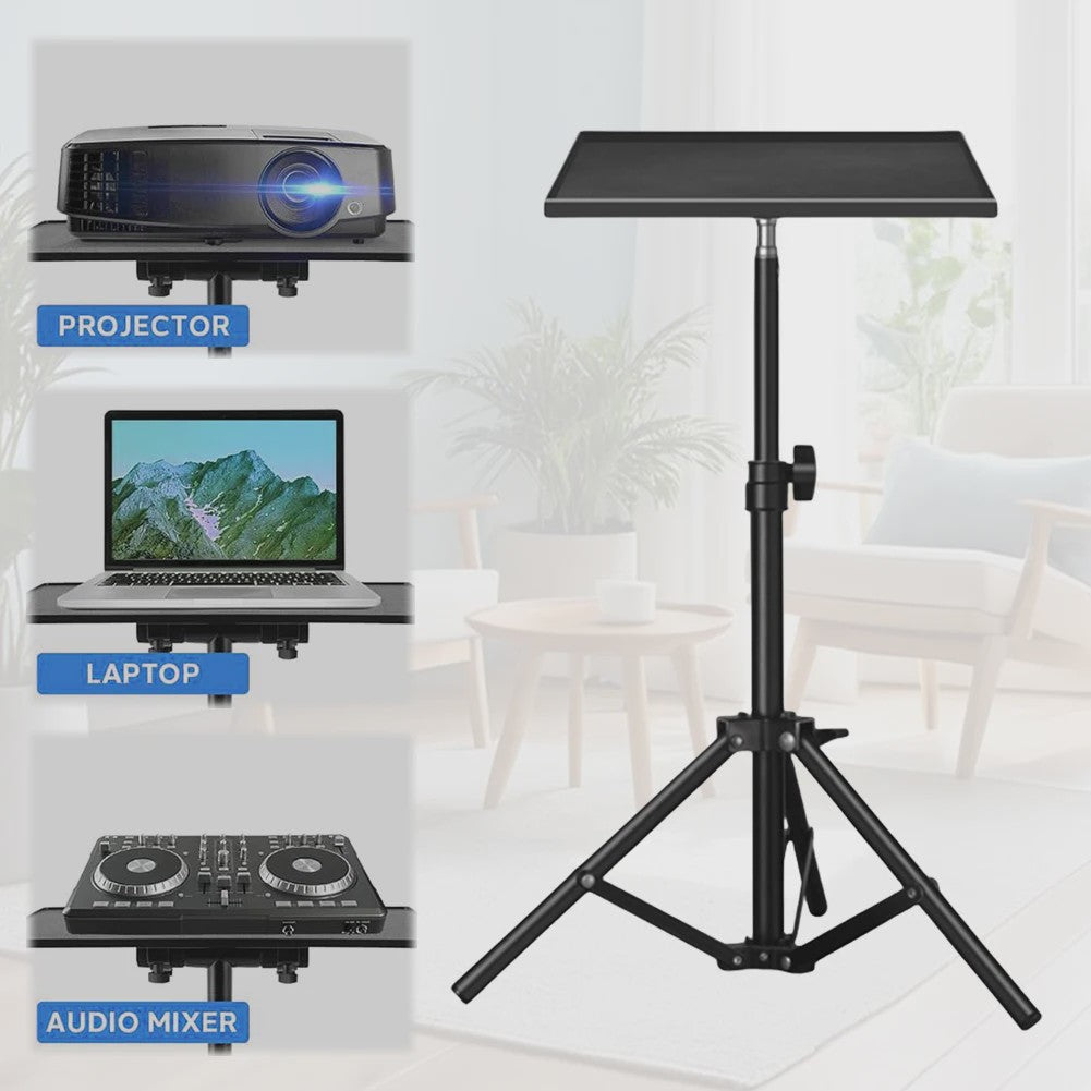 Verstelbare Projector & Monitor Statief Tray met 1/4" Schroefdraad