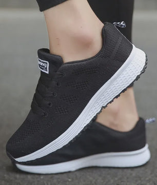 Dames Sneakers - Ademend Mesh Casual Schoenen voor Comfortabel Wandelen en Dagelijks Gebruik