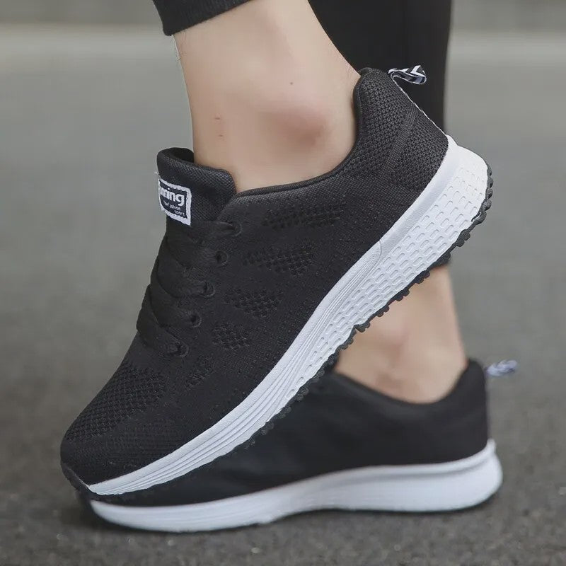 Dames Sneakers - Ademend Mesh Casual Schoenen voor Comfortabel Wandelen en Dagelijks Gebruik