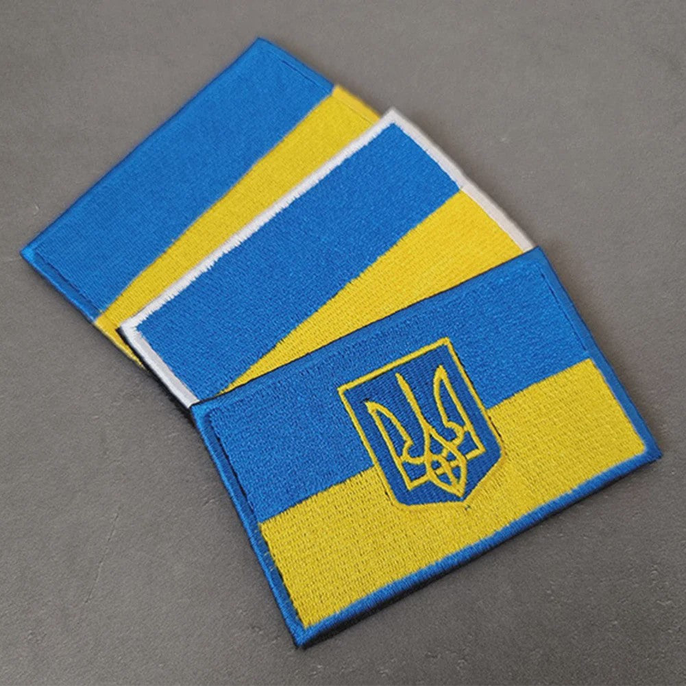 Ukraine Vlag Patches & Nationaal Embleem - Geborduurde Tactische Badges voor Kleding