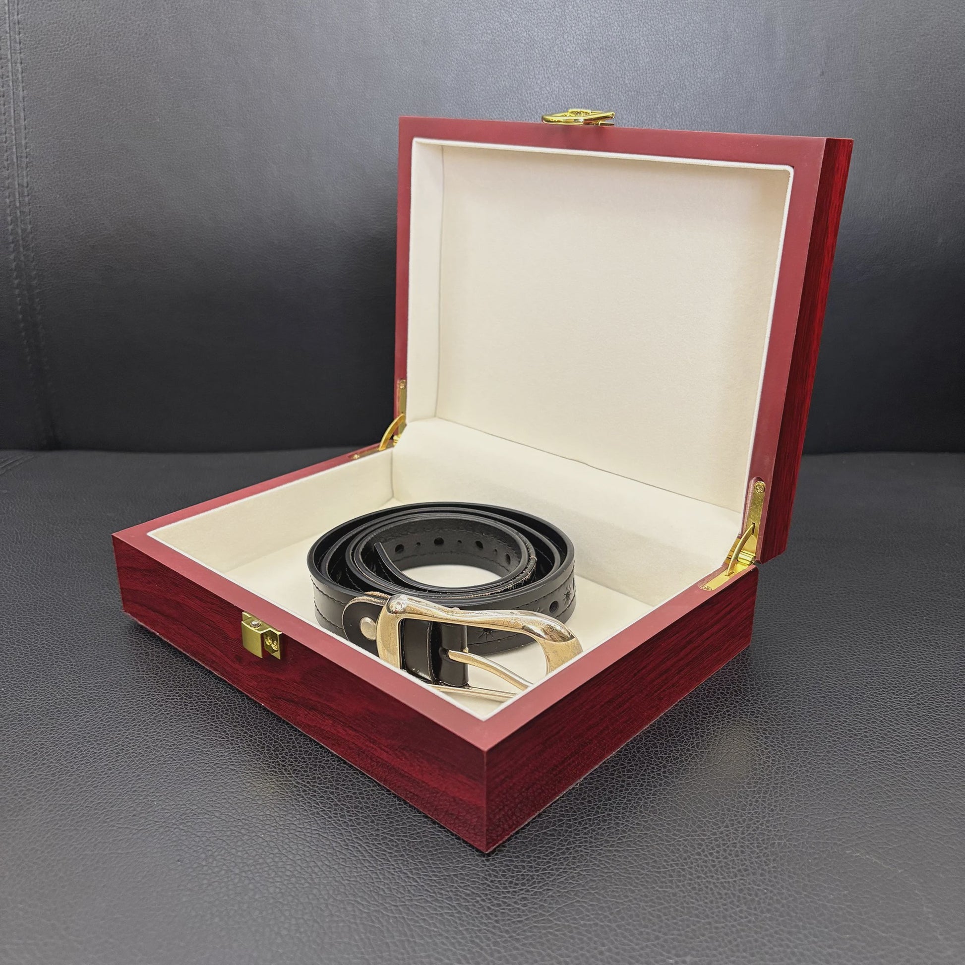 Luxe Houten Sieradenkist met Slot - Klassieke Opbergdoos voor Juwelen en Waardevolle Spullen