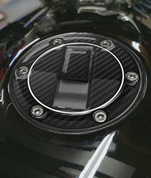 Motor Brandstofdop Sticker Bescherming Carbon Look voor Triumph & Cagiva
