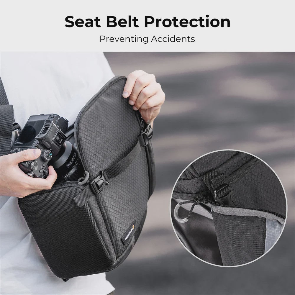 K&F CONCEPT 10L Waterdichte Camera Sling Backpack - Fotografie Rugzak voor DSLR/Mirrorless