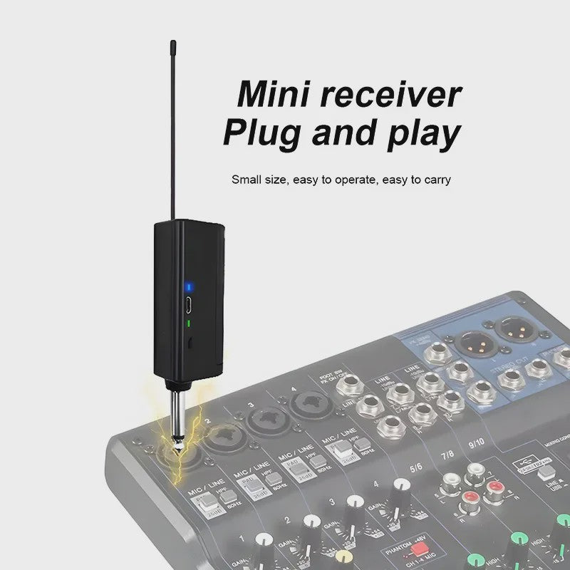 Draadloze Microfoon Set 2.4G - 2 Kanaals Handheld Microfoons voor Karaoke, Feest & Presentatie