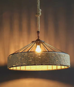 Industriële Touw Hanglamp - Retro Sfeer voor Eetkamer & Woonkamer