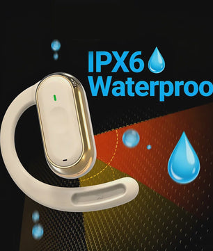Open-Ear Bluetooth 5.4 Oordopjes met Oorhaak - IPX6 Waterdicht, TWS Draadloos, Hifi Stereo
