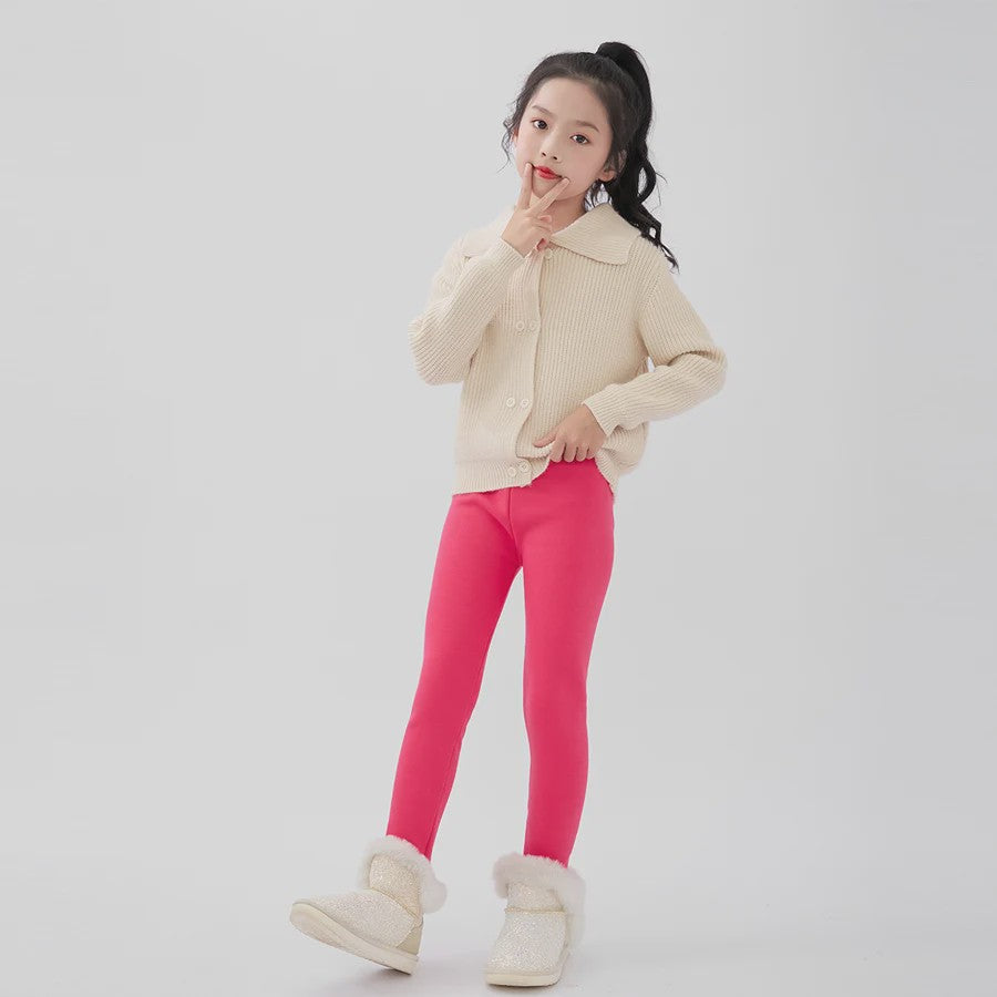 Warme Fleece Lined Leggings voor Meisjes (3-11 Jaar) - Zacht & Comfortabel