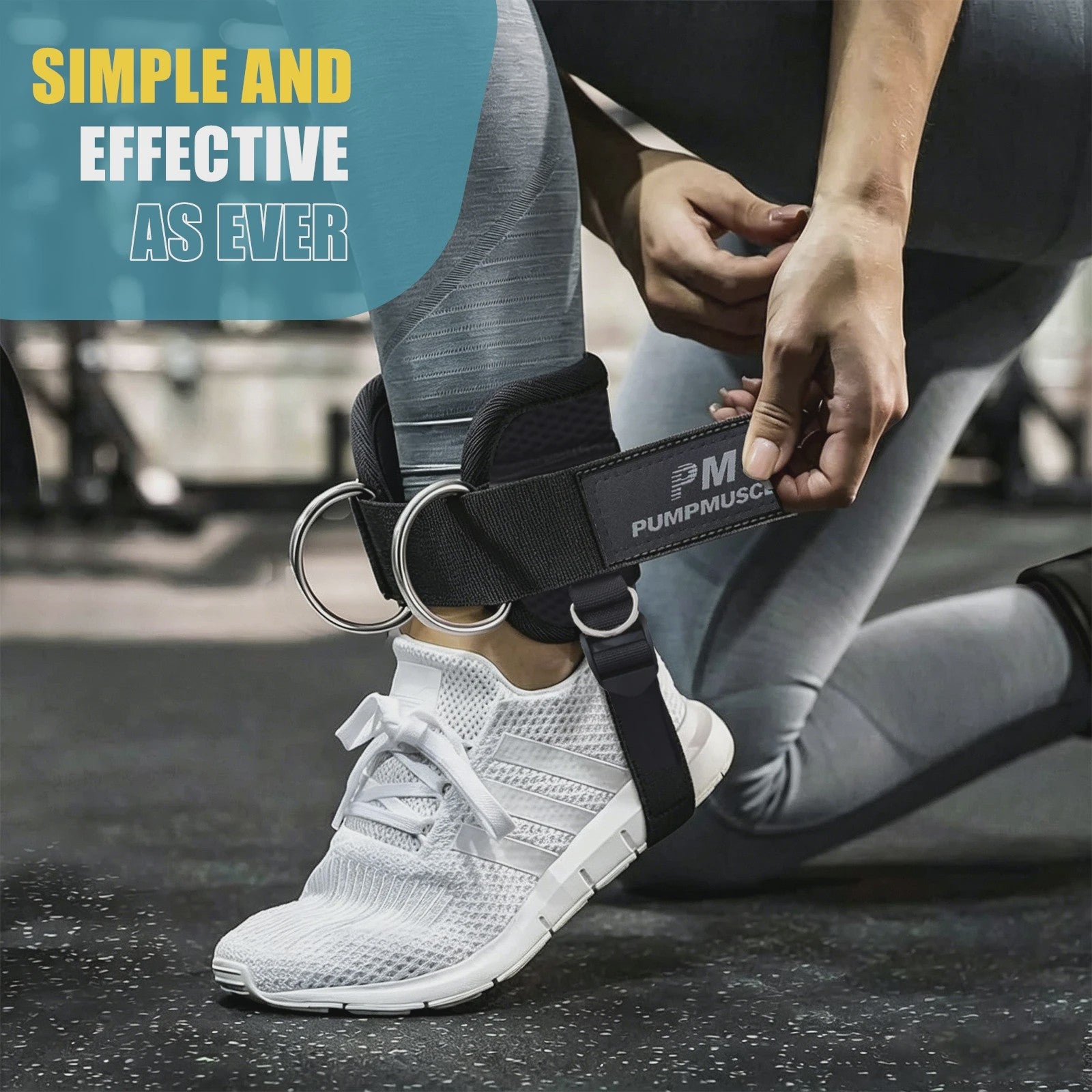 Verstelbare Enkelbanden met Padding voor Kabelmachine - Ideaal voor Glutes & Benen