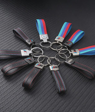 Luxe Lederen Sleutelhanger BMW M - Sportief Design voor BMW 1-7 Serie, X1-X7