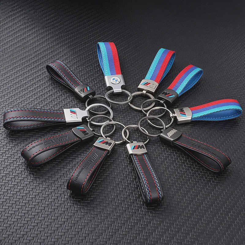 Luxe Lederen Sleutelhanger BMW M - Sportief Design voor BMW 1-7 Serie, X1-X7