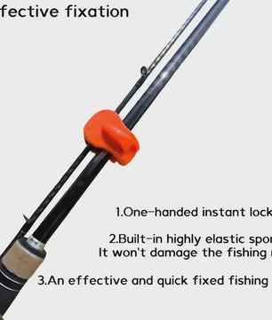 2x Hengelhouder Clip - Snel Bevestigen, Éénhandig Gebruik, Tool-Free