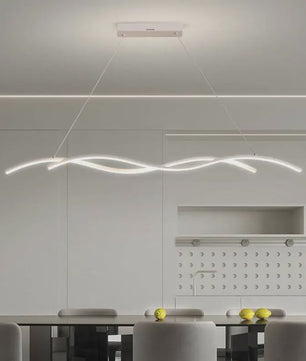 Moderne LED Plafondlamp Golvend Design - Zwart/Wit - Hotel, Restaurant, Bar