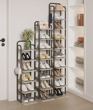 Verticale Schoenendrager Hout - Stijlvolle Schoenen Organizer voor Kleine Ruimtes