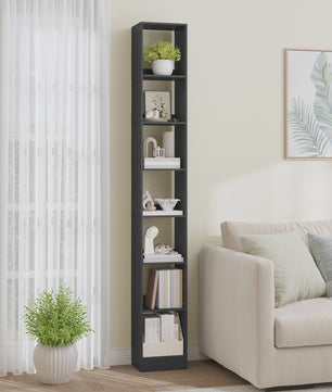 Strakke 7-laags Boekenkast - Open Kubus Opbergrek voor Woonkamer, Kantoor, Slaapkamer