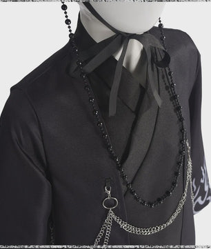Jinu Cosplay Kostuum Set - Zwart Pak Outfit met Hoed, Riem en Accessoires voor Halloween & Carnaval