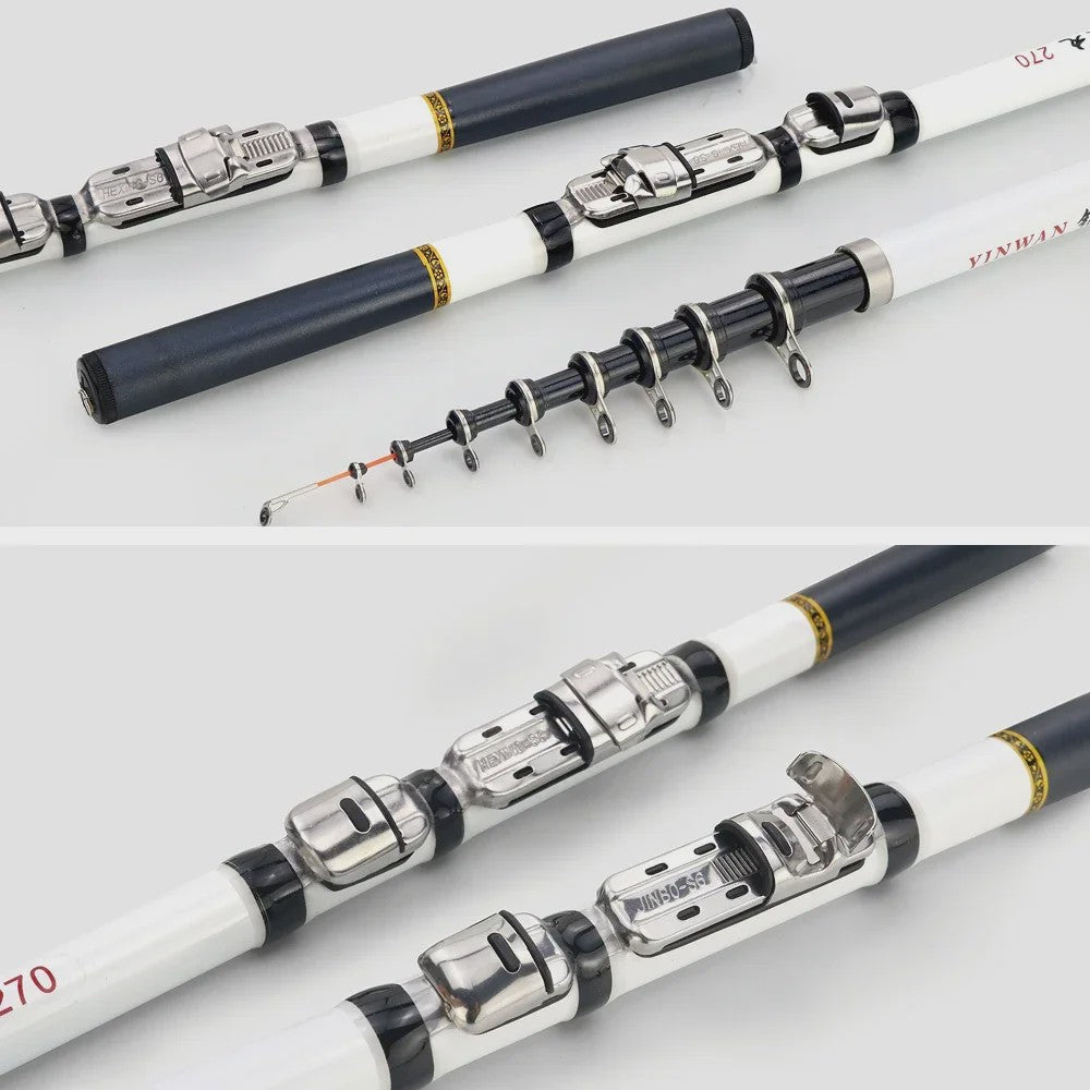 JOSBY Telescopische Vishengel - Carbon Fiber - 1.5M tot 3.0M