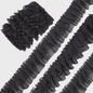 Ruffle Kantband met Borduurwerk - 5cm Breed - Zwart, Wit, Roze - DIY Decoratie