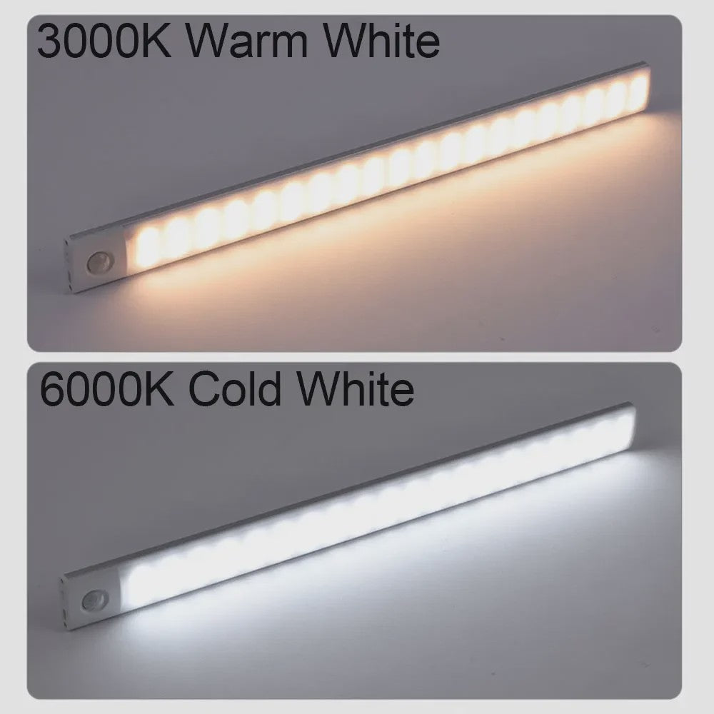Draadloze LED Lamp met Bewegingssensor - USB Oplaadbaar voor Kast, Keuken & Slaapkamer
