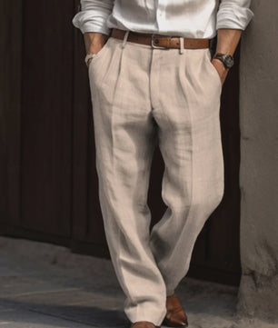 Linnen Heren Broek - Ademend & Lichtgewicht voor Zomer & Casual Chic