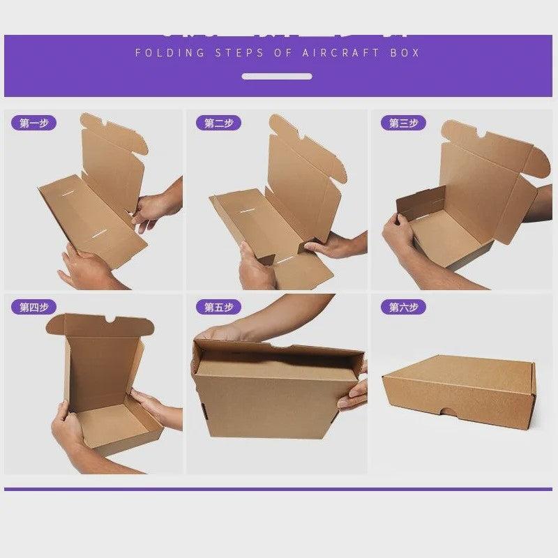 Set van 5 of 10 Luxe Vliegtuigdozen - Extra Stevig - Ideaal voor Cadeaus, Kleding en Cosmetica