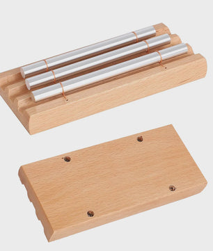 Houten Meditatie Klokkenspel - 1 t/m 7 Tonen, Aluminium Staven, Beuken Houten Basis