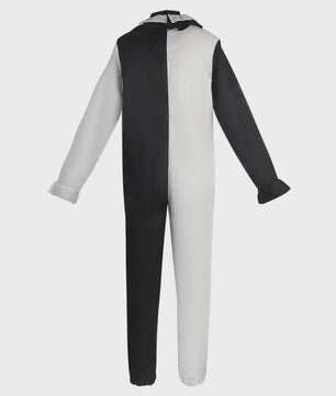 Eng Terrifier Clown Kostuum Heren Dames - Zwart Wit Jumpsuit & Jurk voor Halloween