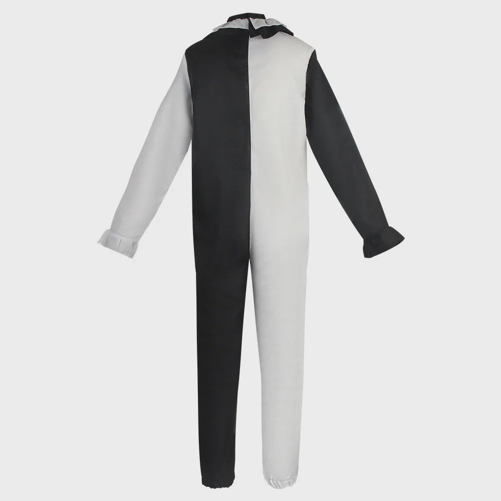 Eng Terrifier Clown Kostuum Heren Dames - Zwart Wit Jumpsuit & Jurk voor Halloween
