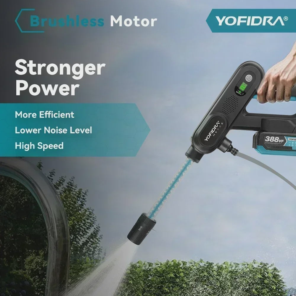 YOFIDRA 220Bar Accu Hogedruk Autowas Spuitpistool - Borstelloze Motor, 3 standen, voor Makita 21V Batterij