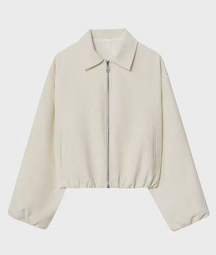 Dames Cropped Bomberjack - Lichtgewicht Demi-Season Jas met Rits