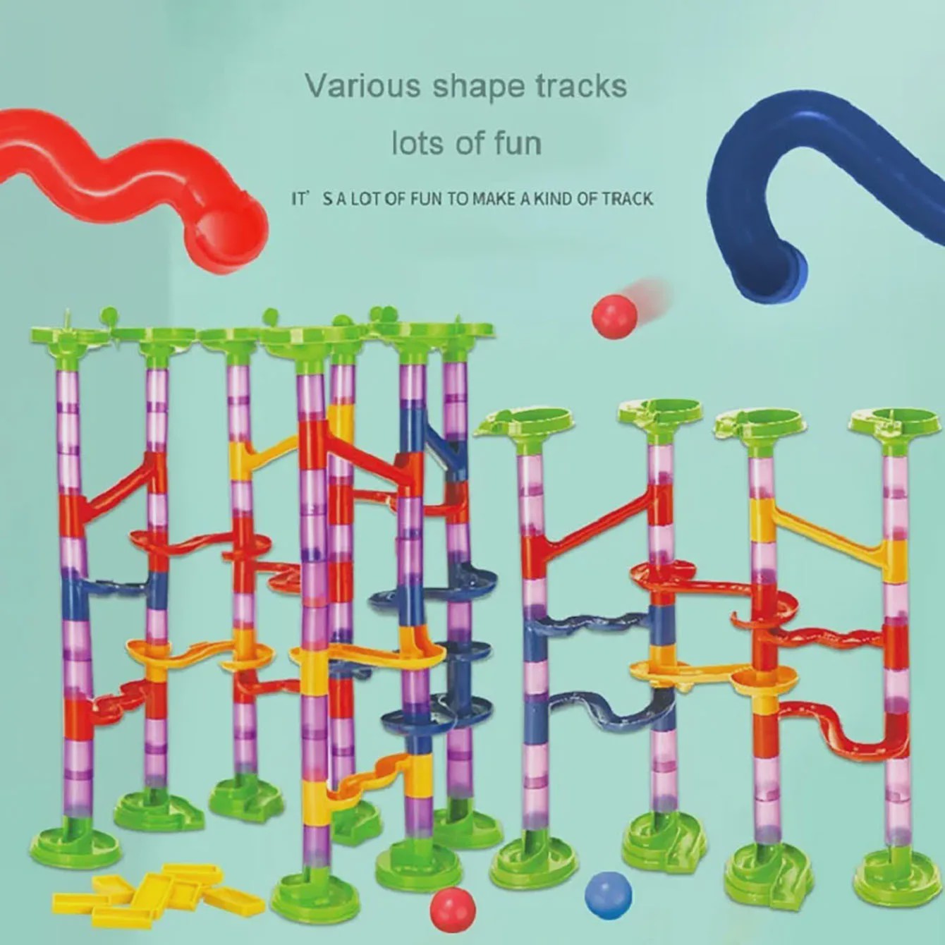 Montessori Marble Run Bouwset - Interactief Educatief Speelgoed voor Kinderen