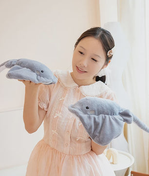 Kawaii Zee-Rog Knuffel - Zacht Pluche Speelgoed (35/42cm) - Perfect Cadeau