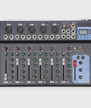 Professionele 7-Kanal Audio Mixer - Digitale Sound Console met USB MP3 Speler