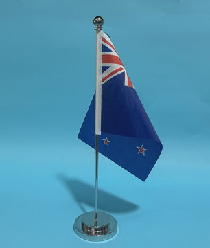 Nieuw-Zeeland Bureauvlag 14x21cm Polyester - Officiële Nationale Vlag