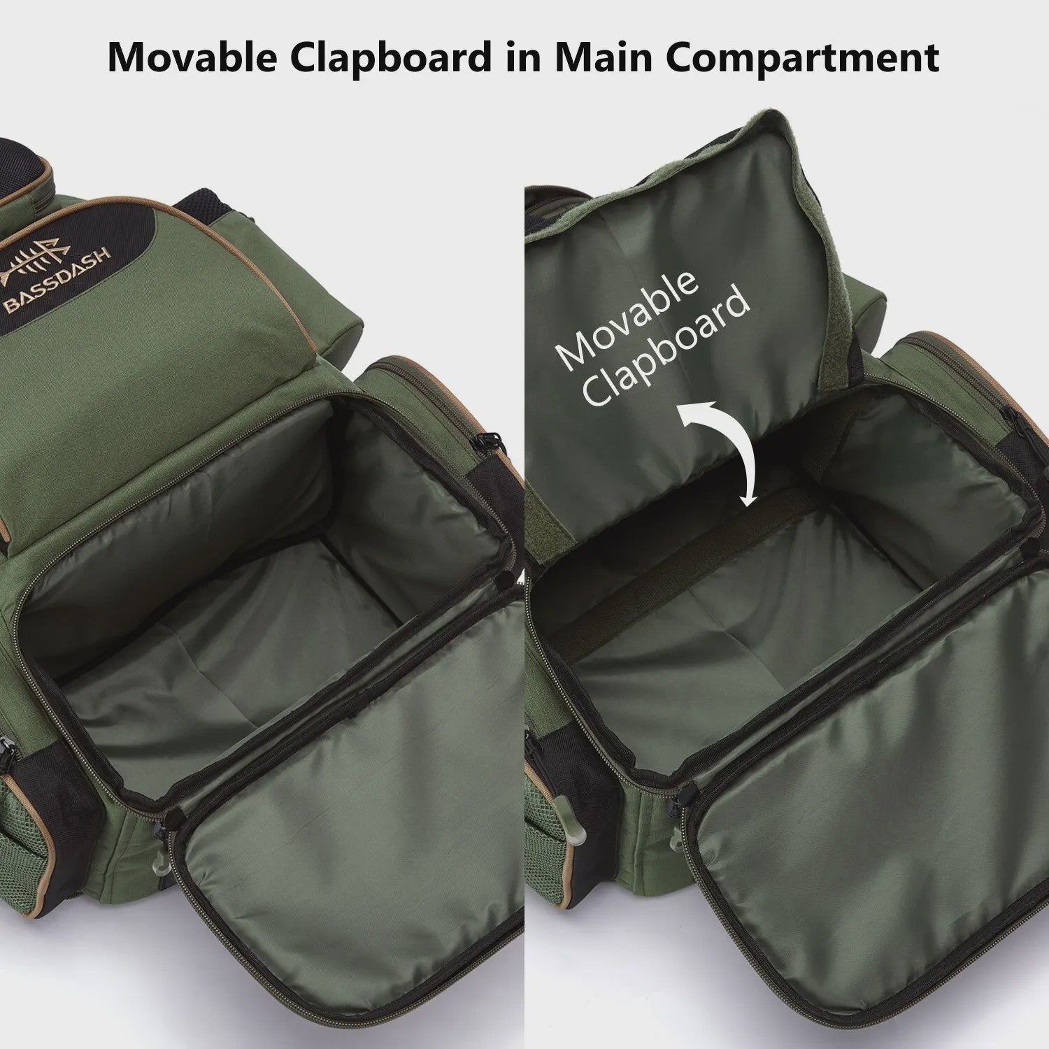 Bassdash Vis Tassen Rugzak - Lichtgewicht Tactische Visserij Tackle Backpack Multifunctioneel