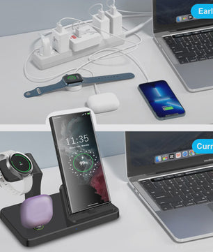 3-in-1 Draadloze Oplaaddock met Type-C voor Samsung Telefoon, Horloge & Buds - Snelladen