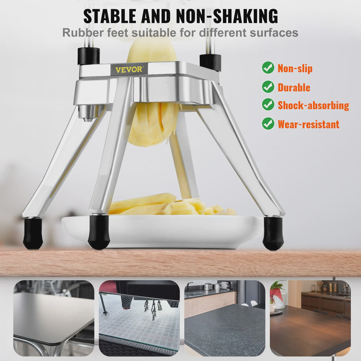 Professionele Groente Fruit Snijmachine - Heavy Duty Dicer & Slicer
