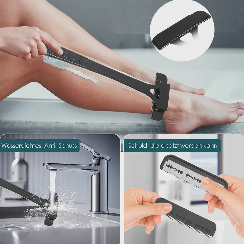 Opvouwbare Lange Handgreep Body Shaver voor Mannen - Gemakkelijk Scheren van Rug en Lichaam