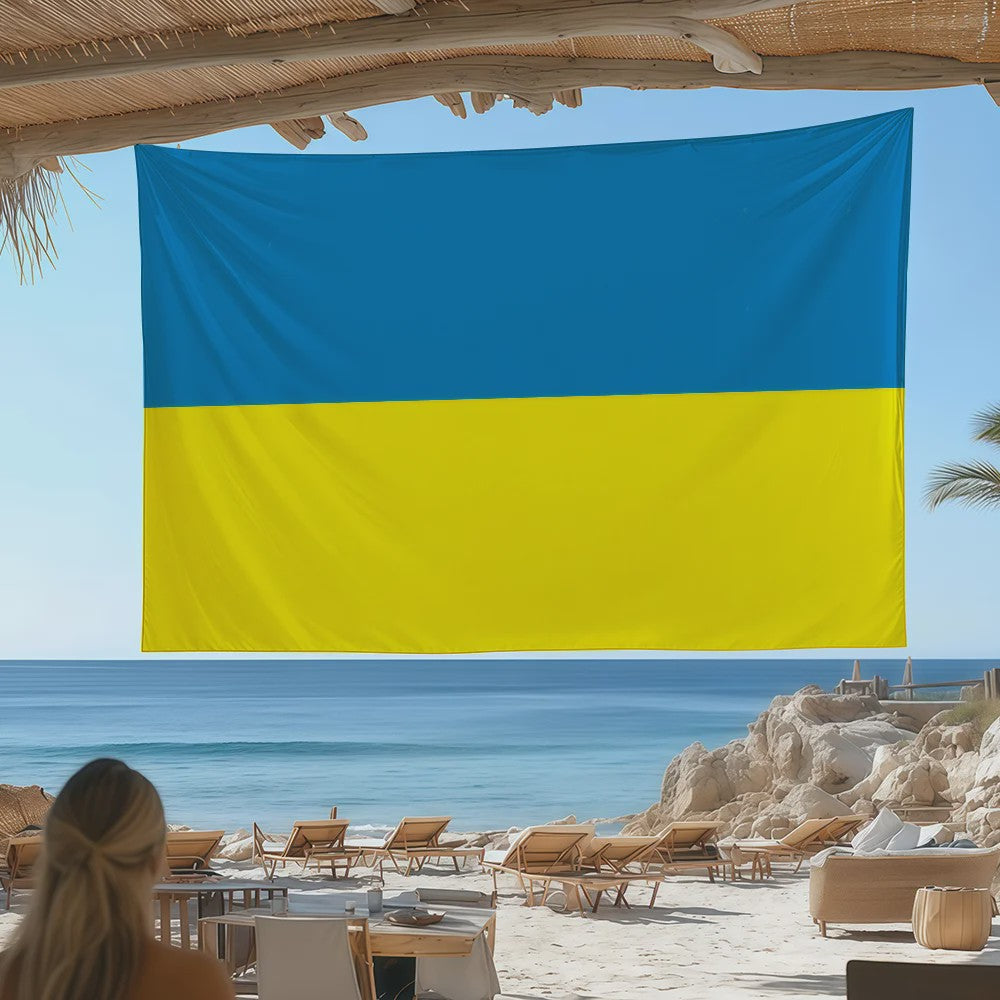 Oekraïense Vlag Wandkleed - Decoratief Tapijt voor Slaapkamer & Woonkamer