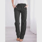 Dames Linnen Broek met Elastische Taille en Koord - Comfortabel en Ademend