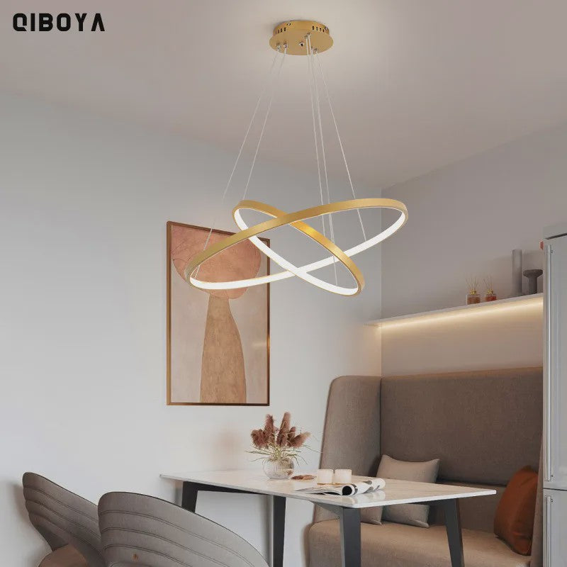 Moderne LED Plafondlamp Ring Design - Hanglamp voor Woonkamer, Eetkamer & Slaapkamer