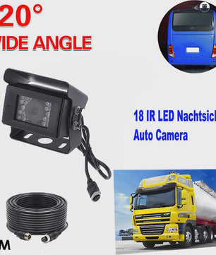 Waterdichte Achteruitrijcamera met Nachtzicht en 10M Kabel voor Vrachtwagen, Camper, Bus